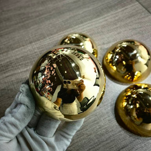 5" 120MM High Polished Hollow Brass Half Ball Hemisphere Copper Half Sphere For Decoration