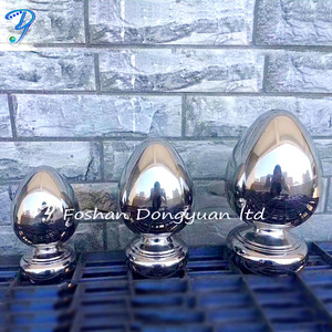 Stainless Steel Railing Egg Sphere,  Stair Railing and Outdoor Metal Handrail Ball