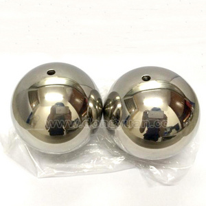 Polished Stainless Steel Sphere with Tap Hole