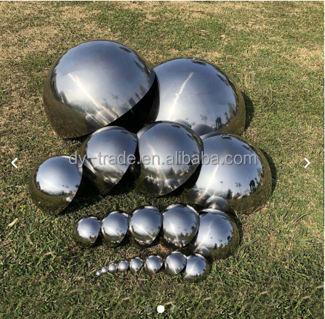 Large Outdoor1800MM 201 304 316 Mirror Polish Stainless Steel Hemisphere Half Ball Garden Decorative Metal half Ball