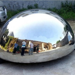 Large Outdoor1800MM 201 304 316 Mirror Polish Stainless Steel Hemisphere Half Ball Garden Decorative Metal half Ball