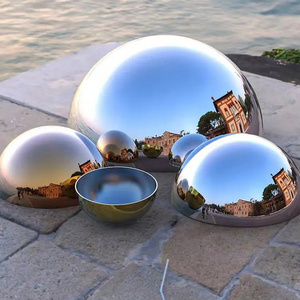 10cm-120cm Mirror Polished Decorative Stainless Steel Dome Half Ball Hemisphere 316L Grade EN Various Sizes Welding Included