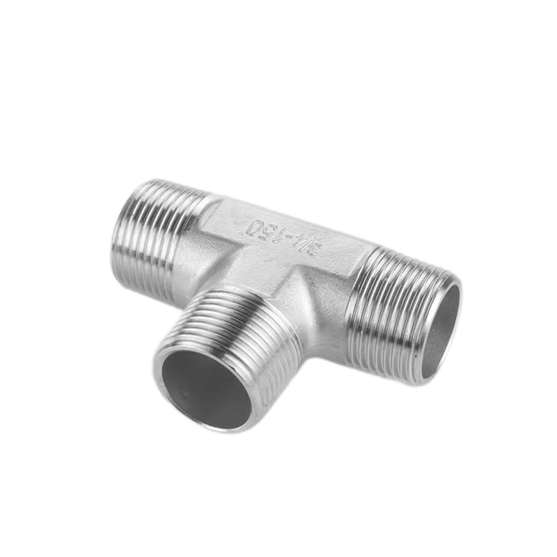 Male Connector Threaded Pipe Fittings Stainless Steel Pipe Fitting Customized High Quality Tee Pipe Fitting