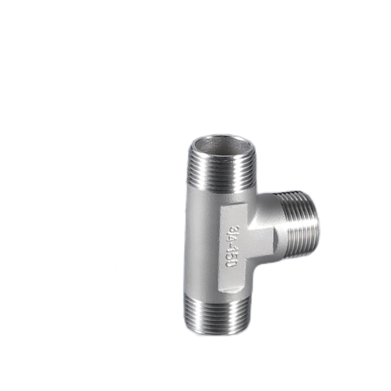 Male Connector Threaded Pipe Fittings Stainless Steel Pipe Fitting Customized High Quality Tee Pipe Fitting