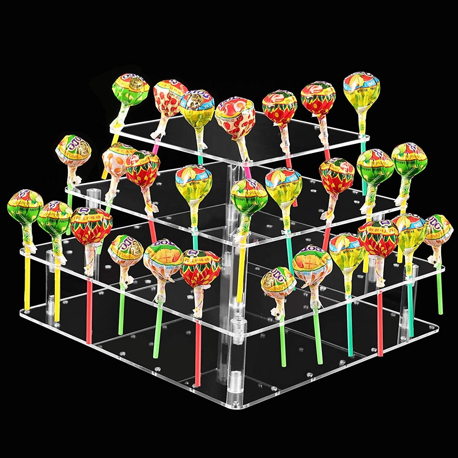 Cake Pop Display Stand Perspex Cake Lollipop Display Holder Best Detachable Acrylic White Cake Tools Eco-friendly