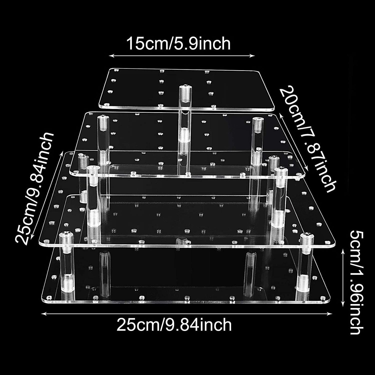 Cake Pop Display Stand Perspex Cake Lollipop Display Holder Best Detachable Acrylic White Cake Tools Eco-friendly