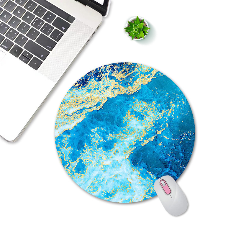 Unique custom table mat full color design marble style mouse pad for gaming