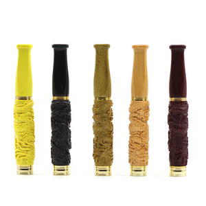 Creative Dragon Wood cigarette filter mouthpiece Portable Cigarette Holder Smoking Cigar Mouthpiece Holder Smoking Holder