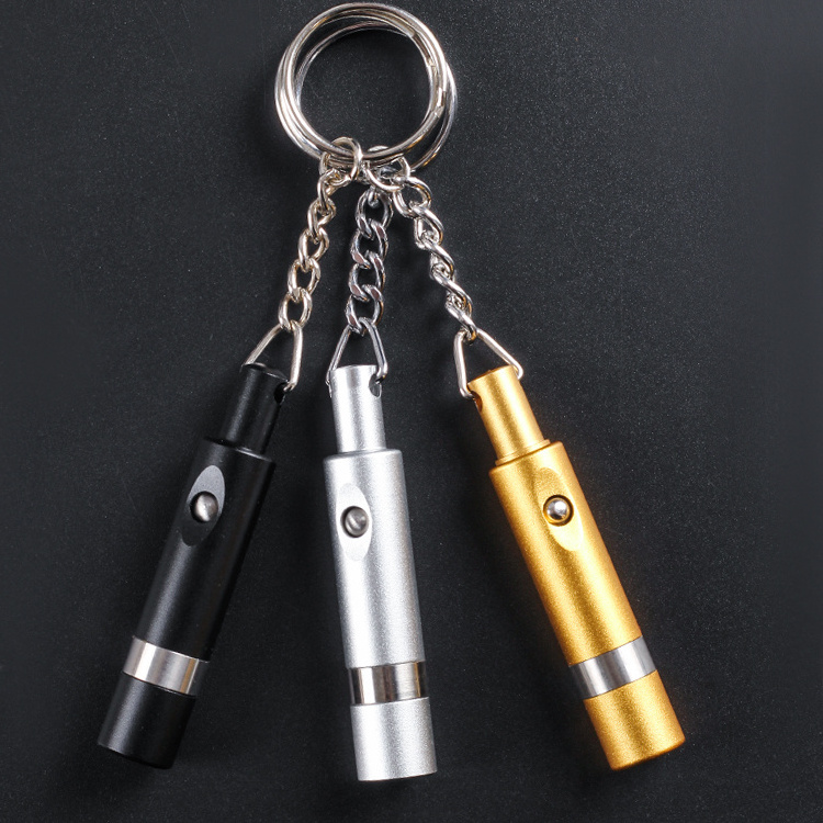 Gold Silver Reusable Cigar Tools Accessories Alloy Stainless Steel Cigar Puncher Portable Keychain Cigar Punch Drill Cutter