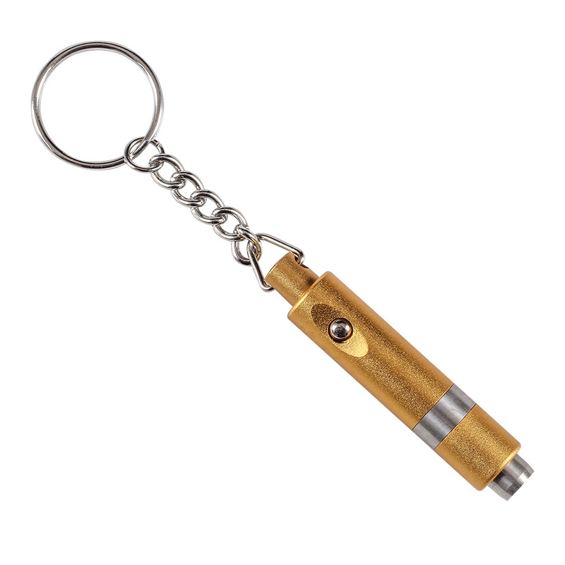 Gold Silver Reusable Cigar Tools Accessories Alloy Stainless Steel Cigar Puncher Portable Keychain Cigar Punch Drill Cutter