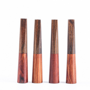 10mm Wood Smoking Cigarette Tip Mouthpiece Portable Cigarette Holder V -Shaped Smoking Cigar Mouthpiece Holder Smoking Holder