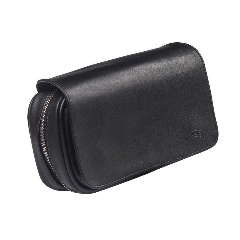 Multifunction PU Leather Storage Bag For Tobacco Smoking Pipe Portable Travel Storage Bag For Smoking Pipe With Tobacco Pouch