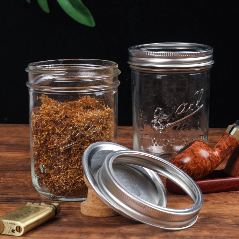 Reusable Smoking Pipe and Accessories Glass Tobacco Jar Tobacco box Tobacco Storage Case Jar Wholesale