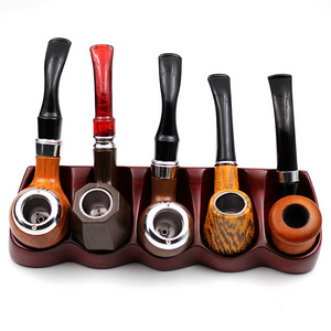 5Designs Bent Type High Quality Resin Bakelite Smoking Pipe and Accessories Smoke Pipes Tobacco Pipes For Men