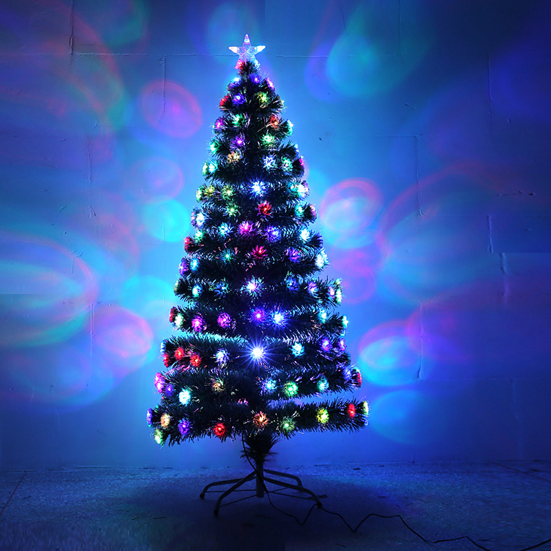 Factory-Direct Wholesale White Points Painted Multicolor Light Fiber Optic Led Christmas Tree led laser Christmas tree