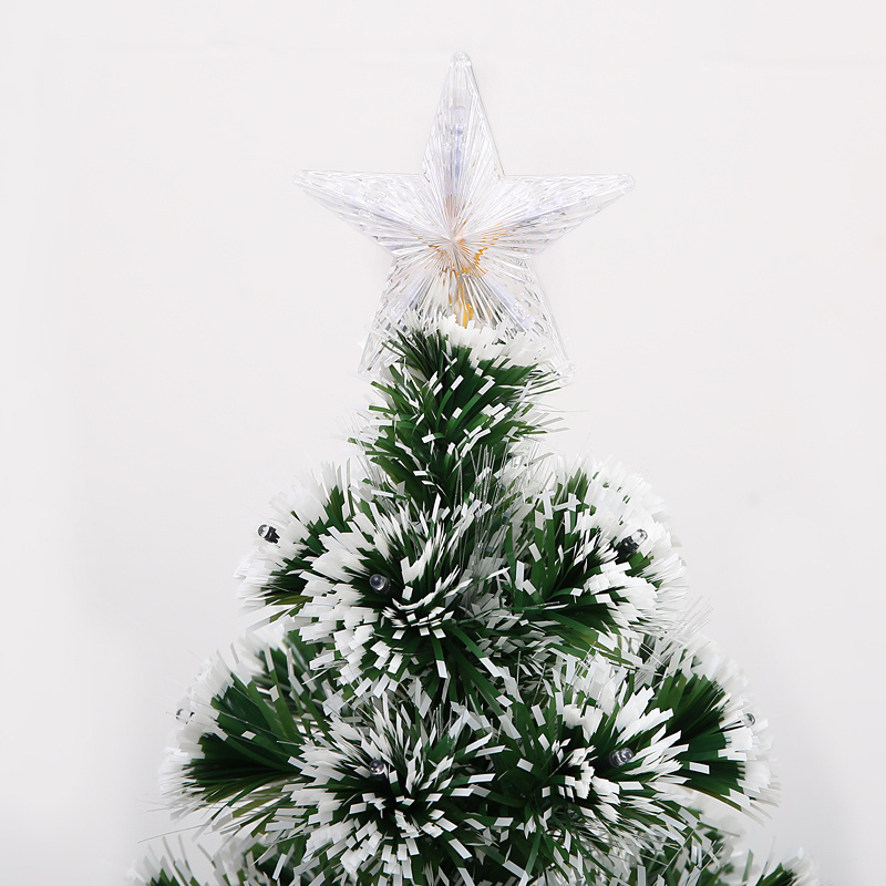 Factory-Direct Wholesale White Points Painted Multicolor Light Fiber Optic Led Christmas Tree led laser Christmas tree