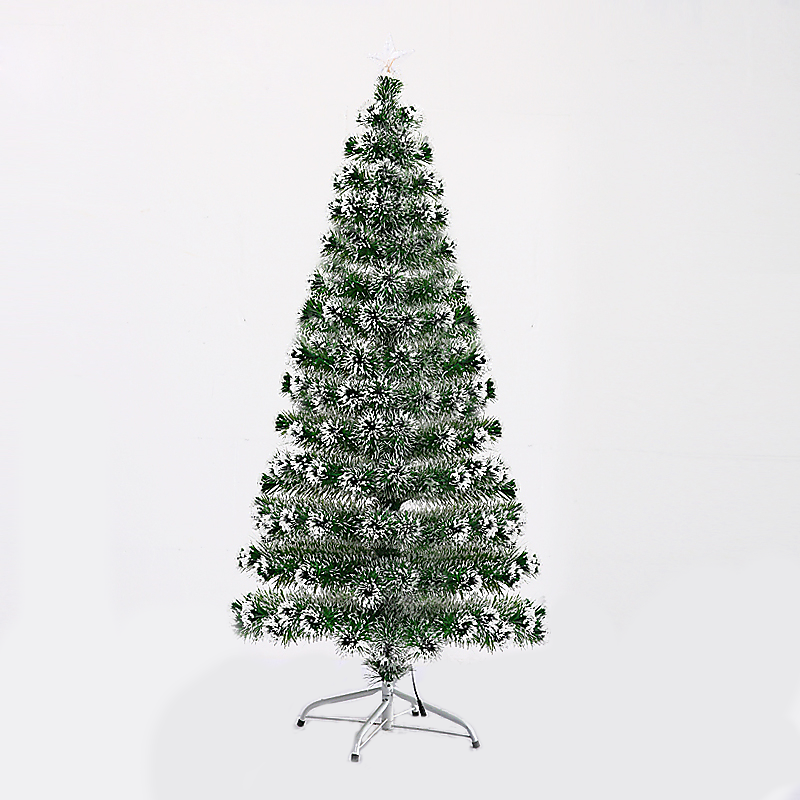 Factory-Direct Wholesale White Points Painted Multicolor Light Fiber Optic Led Christmas Tree led laser Christmas tree