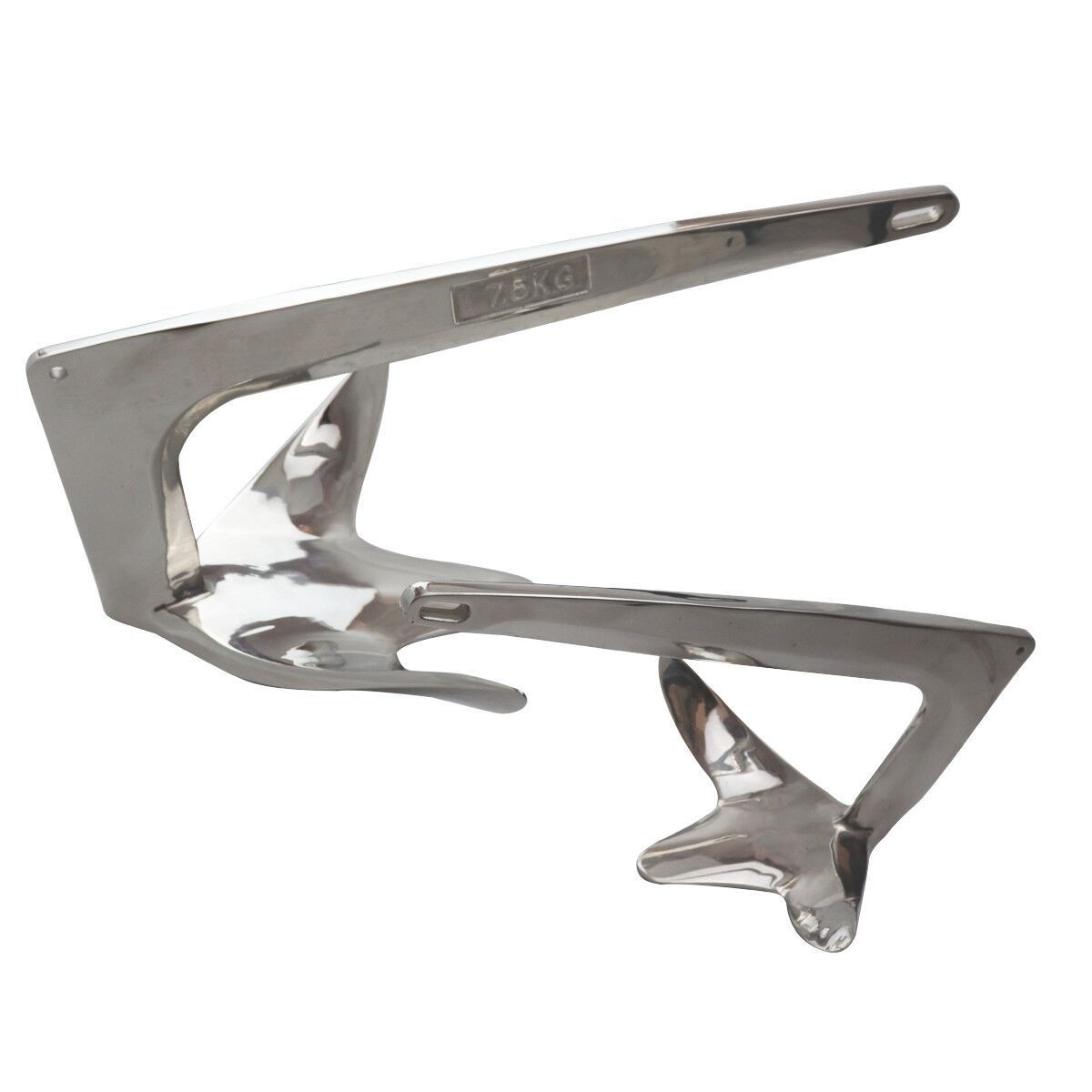 High Quality Marine Hardware 316 Stainless Steel Mirror Polish Bruce Claw Anchor For Boat