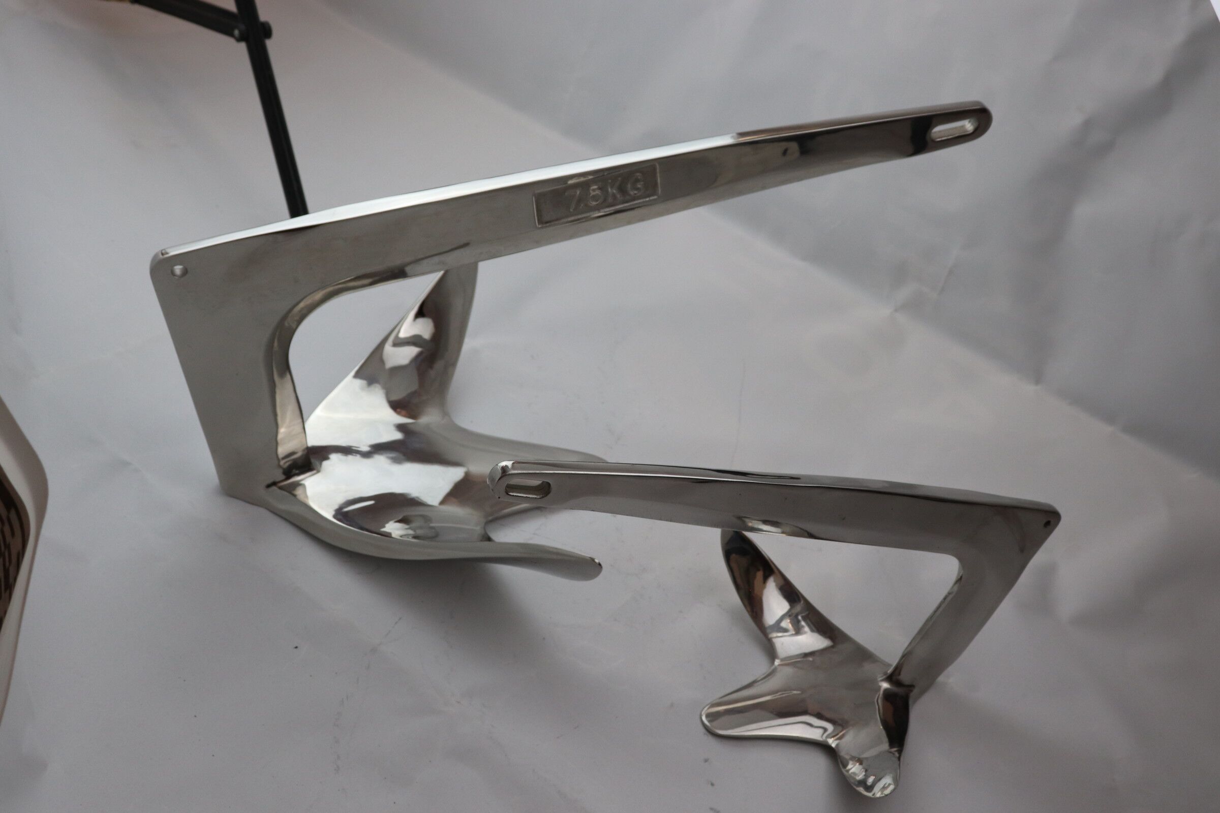 High Quality Marine Hardware 316 Stainless Steel Mirror Polish Bruce Claw Anchor For Boat