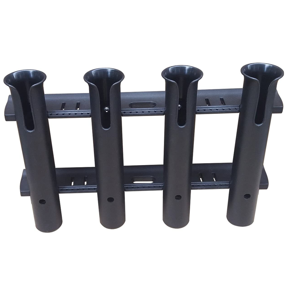 White And Black Marine Plastic PVC Boat Fishing Rod Holder Rack