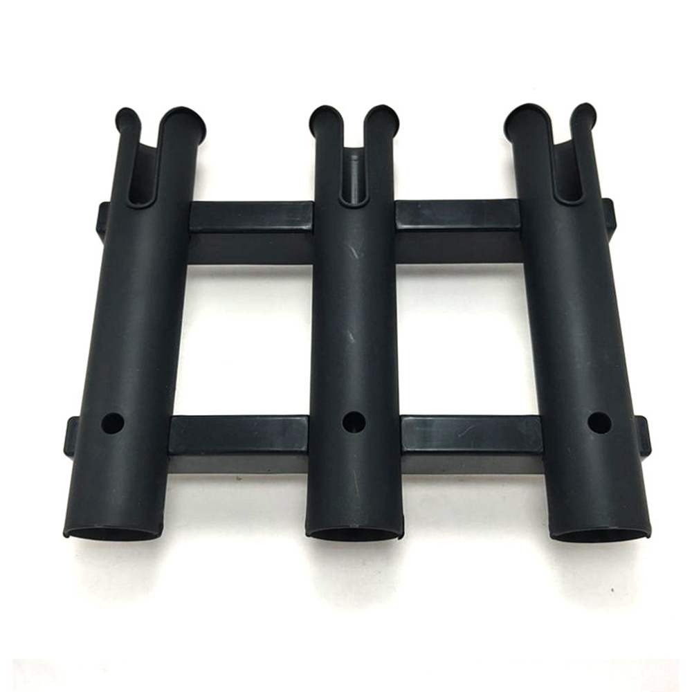 White And Black Marine Plastic PVC Boat Fishing Rod Holder Rack