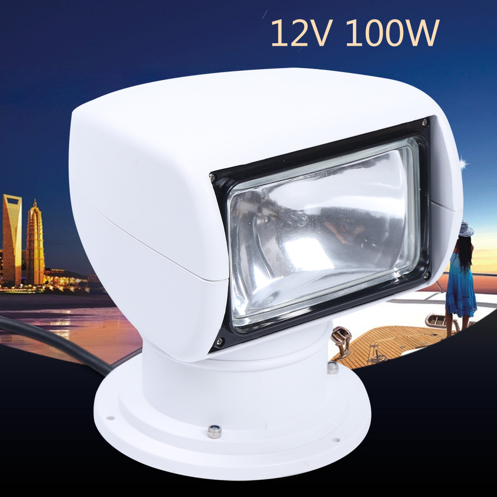 Boat Search Light Marine Spotlight 12V Searchlight Lights for Boats Spot Led Remote Control For Boat Truck Car