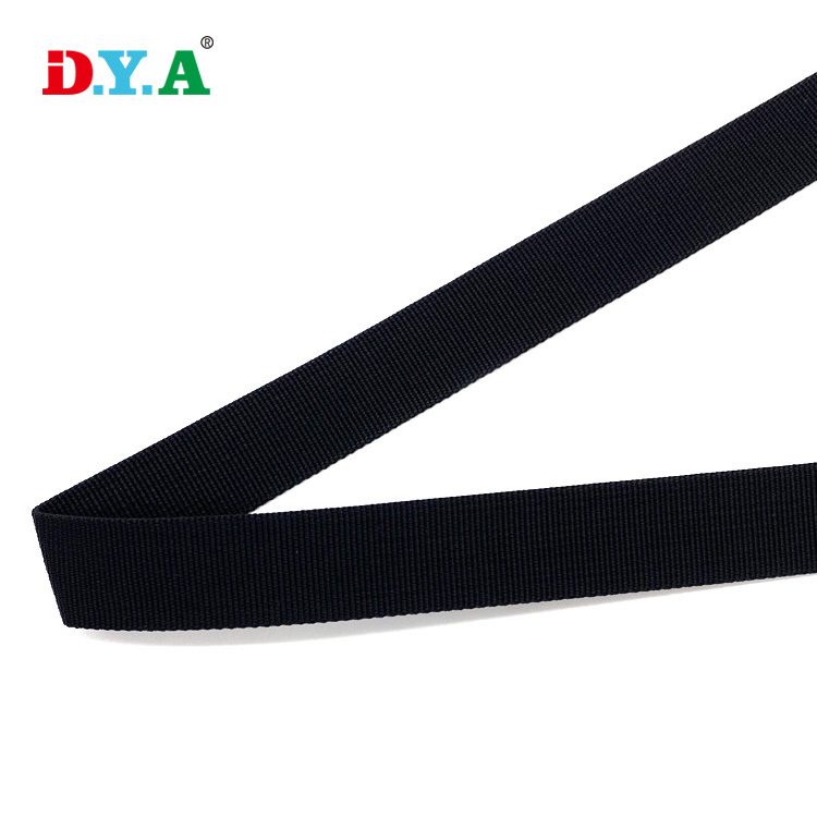 Eco-friendly Durable 100% nylon webbing  25mm black 1