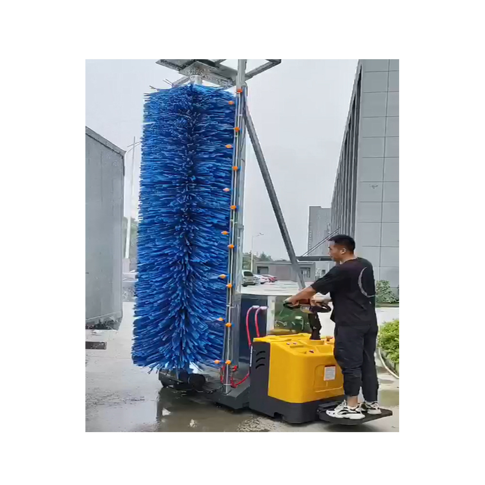 DY-W600-1 Mobile truck wash Equipment with single brush easy to wash lot mud truck and very dirt bus