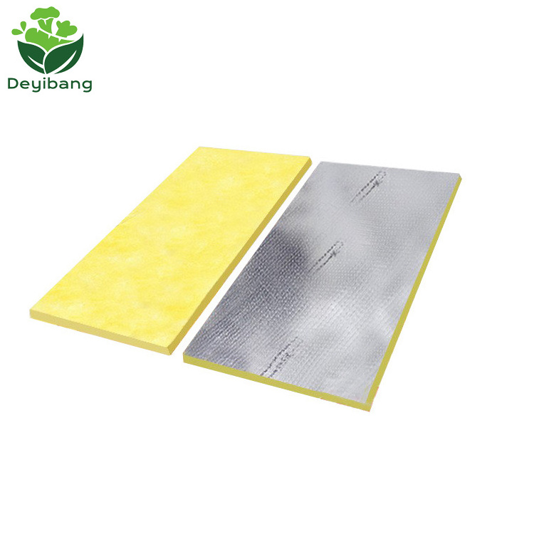 Waterproof Fireproof Building Insulation Materials Aluminum Foil Faced Rock Wool board