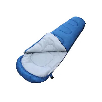 Cotton mummy sleeping bag Waterproof outdoor camping blue sleeping bags gear