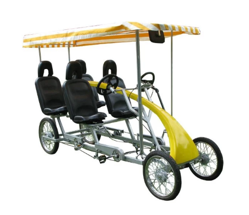 ELECTRIC PEDAL ASSISTED 4SEATER  ROADSTER  QUADRICYCLE