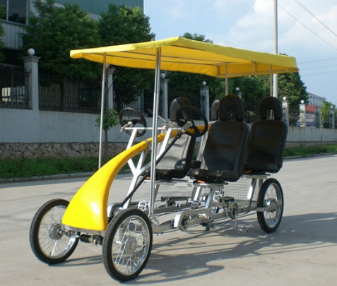 ELECTRIC PEDAL ASSISTED 4SEATER  ROADSTER  QUADRICYCLE