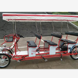 MANUFACTURER SIGHTSEEING 6SEATER   SURREY BIKE WITH LED LIGHTS QUADRICYCLE