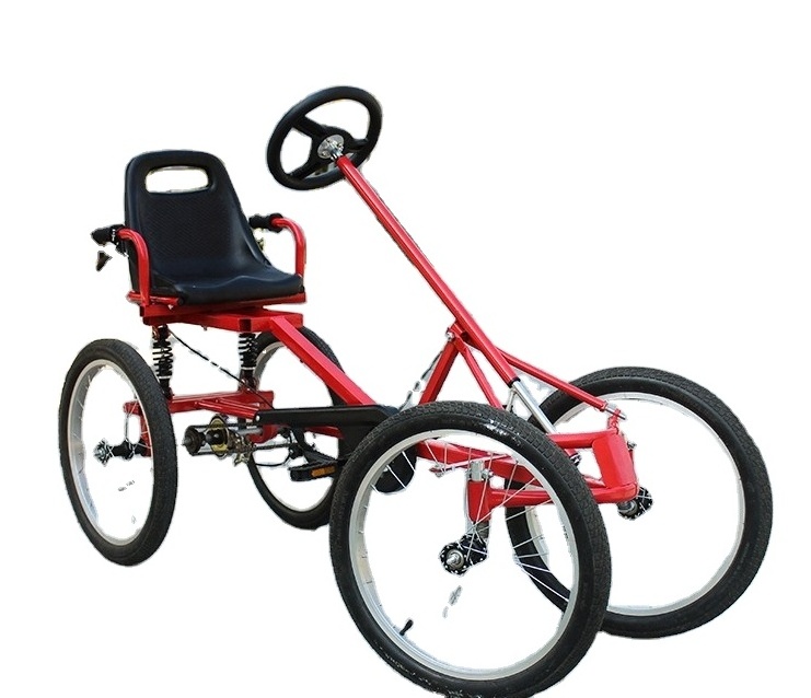 ONE seater four wheel  bike  ADULT  pedal go kart  bicycle  quadricycle