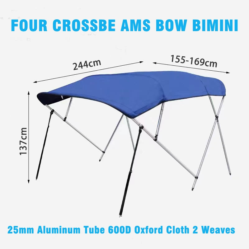 Shengyu 600D Aluminum 4 Bow Bimini Top Boat Cover Boat Canopy Bimini Tops for Boats