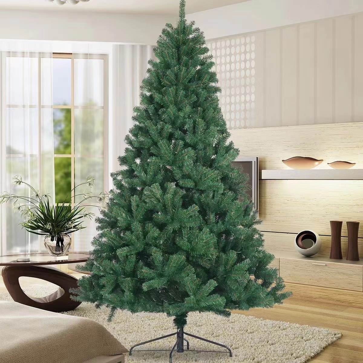 Factory Price 3ft/4ft/5ft/6ft/7ft Xmas tree Artificial PVC Christmas Trees For Christmas Decorations