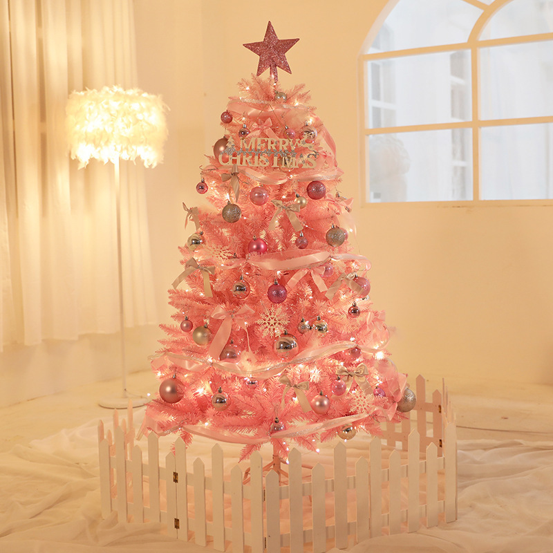 Factory Wholesale 1.5 M Pink Artificial Christmas Tree For Christmas Decorations