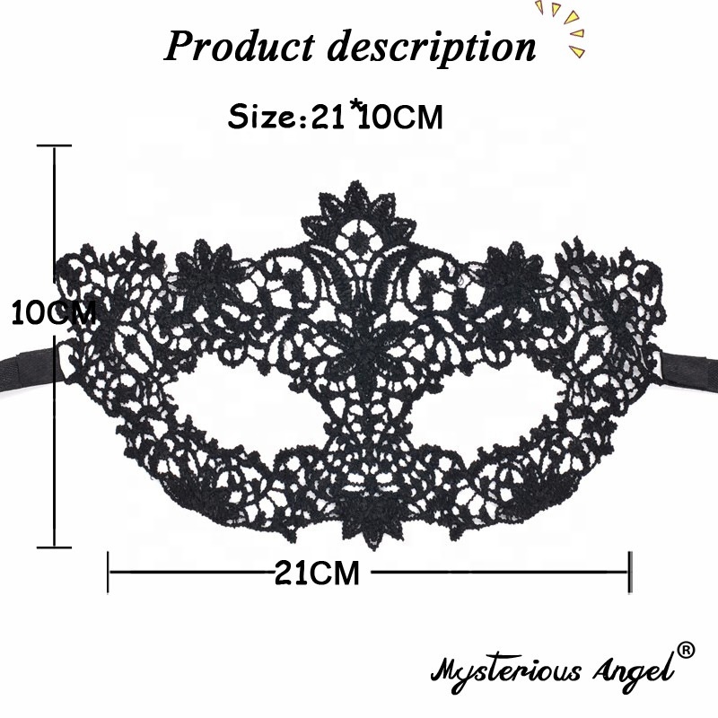 dropshipping Sexy Lace Mask Hollowed out Eye Mask Six cloves Halloween Christmas masquerade Party Supplies