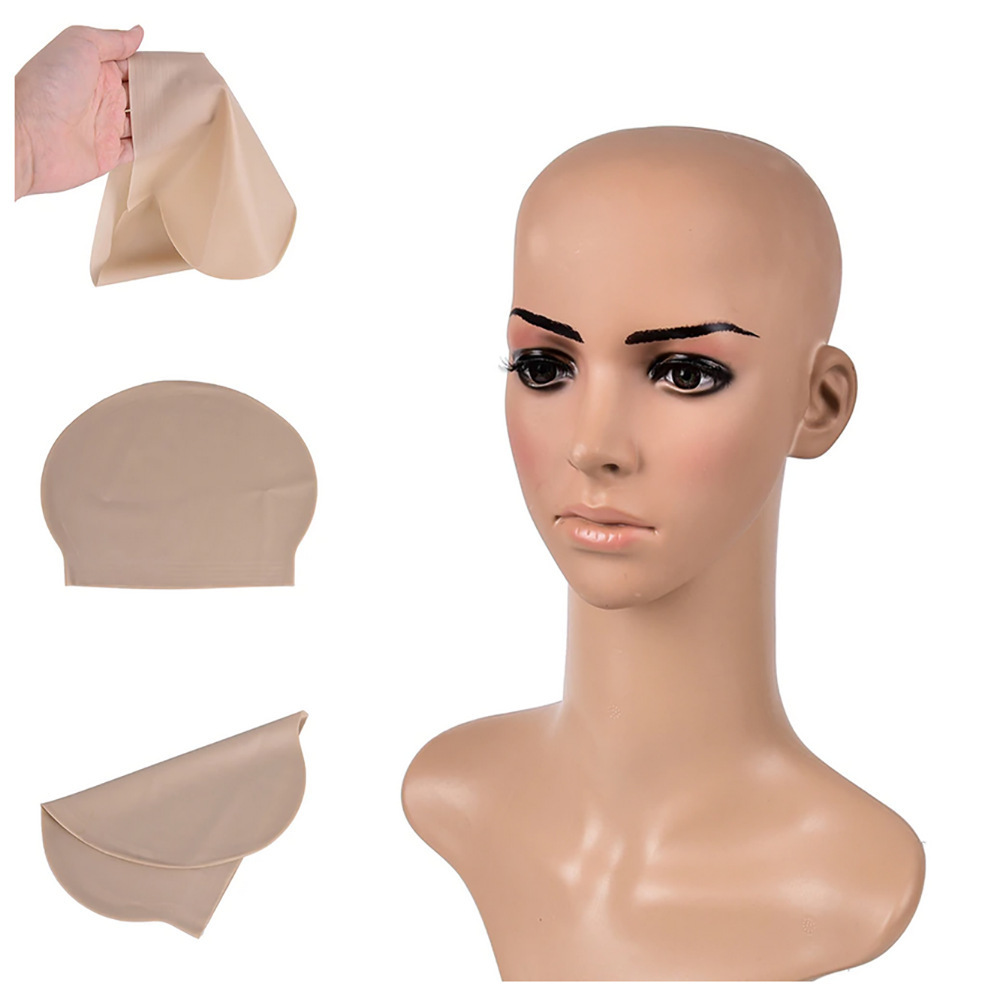 Bald monk scalp wig head set  Halloween costume full bald head head holster Latex caps