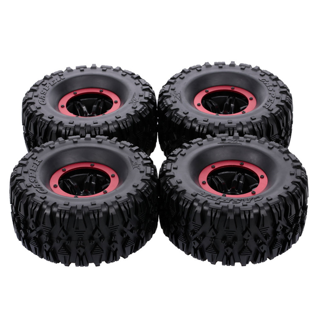 4pcs 135mm 2.2 Inch Rim Rubber Inflatable Tire Wheel for RC Car Traxxas HSP Redcat RC4WD Tamiya Axial SCX10 D90 RC Rock Crawler