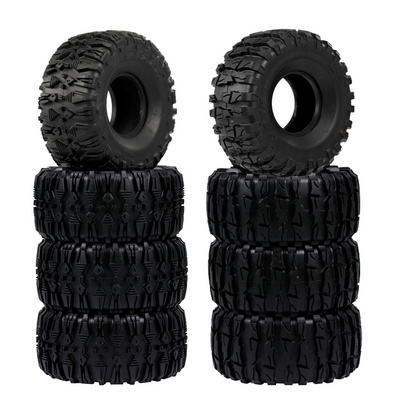 2.2 Tires Wear Resistance Mud Grappler Rubber Tyre Wheel Tires for 1/10 RC Rock Crawler TRX4 TRX-6 Axial SCX10 90046