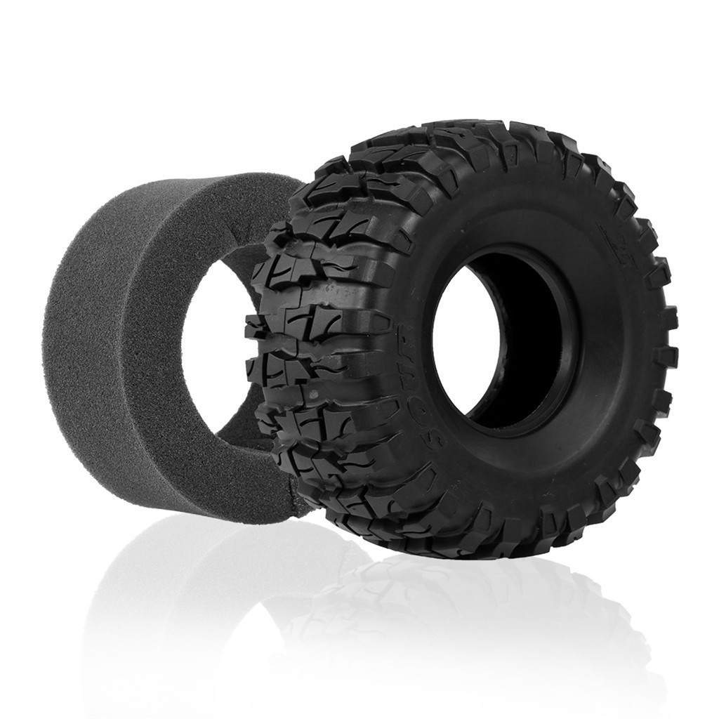 2.2 Tires Wear Resistance Mud Grappler Rubber Tyre Wheel Tires for 1/10 RC Rock Crawler TRX4 TRX-6 Axial SCX10 90046