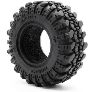 RCXAZ 1.0" Soft Rubber Wheel Tires 52*20mm Rock Terrain for 1/24 RC Crawler Car Axial SCX24 90081 AXI00001 AXI00002