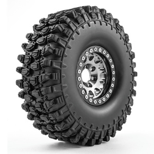 120MM 1.9" Rubber Rock Tyres Wheel Tires for 1:10 RC Crawler Car Axial SCX10 90046 AXI03007 TRX4 Redcat Gen8 Rc Parts & Accs