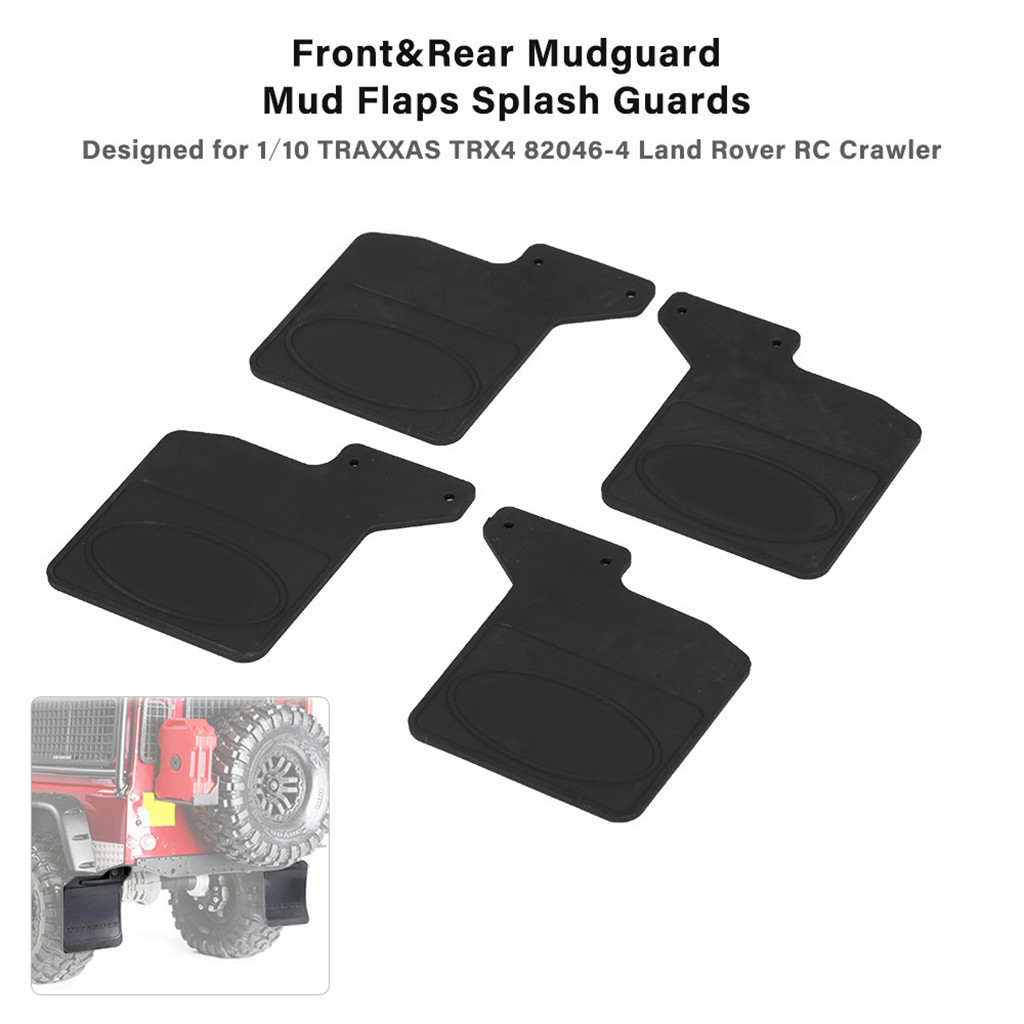 1 Set 4pcs Rubber Front And Rear Fenders Modified Upgrade Accessories For 1/10 Rc Crawler Car Trx-4 Trx4 D110 82056-4