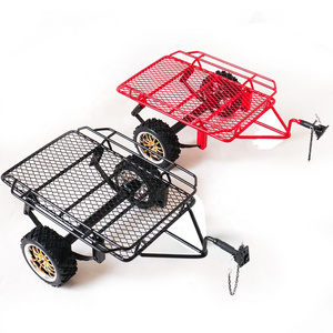 Metal Trailer Car Cargo Carrier for 1/10 RC Trailer Hopper Frame Simulation Rock Crawler Traxxas TRX4 Axial SCX10 RC4WD D90 CC01