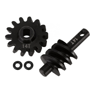 Overdrive Underdrive Worm Differential Axle Steel Gears 12T 13T 14T 16T For 1/24 RC Crawler Car Axial SCX24 Upgrade