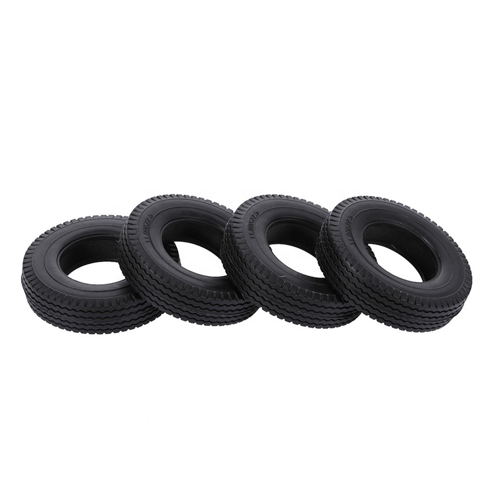 High Quality Rubber Tire Thicken Widen 20mm/25mm For 1/14 Tamiya RC Car Tow Drag Trailer Truck Man Scania