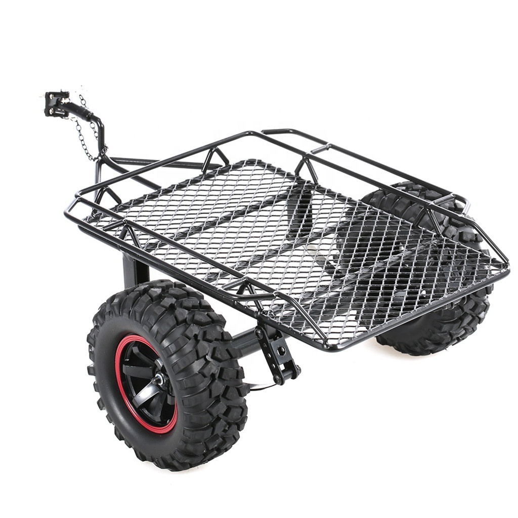 Metal Trailer Car Cargo Carrier for 1/10 RC Trailer Hopper Frame Simulation Rock Crawler Traxxas TRX4 Axial SCX10 RC4WD D90 CC01