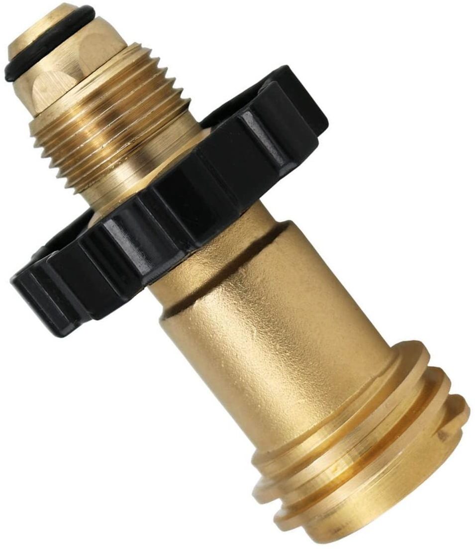 Universal Fit Propane Tank Adapter Converts POL to QCC1 / Type 1 with Propane, Old to New Connection Type